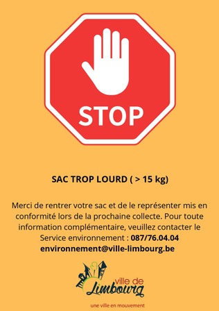 Sac trop lourd
